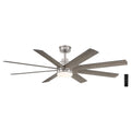 Home Decorators Collection YG908A - BN Celene 62 in. Integrated LED Indoor/Outdoor Brushed Nickel Ceiling Fan with Light and Remote Control with CCT