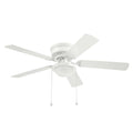 Harbor Breeze Armitage 52 - in White LED Indoor Flush Mount Ceiling Fan with Light (5 - Blade) 42600