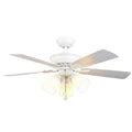 Hampton Bay 68142 Vaurgas 44 in. LED Matte White Ceiling Fan