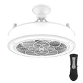 Home Decorators Collection SFL-550L4 Windara 22 in. LED Indoor/Covered Outdoor White Ceiling Fan with Light Kit and Remote Control
