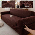 Premium Minimalist Jacquard Sofa Cover, Soft & Skin-Friendly, 360° Full Protection Elastic Sofa Protector, Includes Foam Fixing Strips For Enhanced Anti-Slip, Machine Washable
