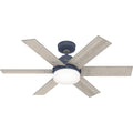 Hunter Pacer Ceiling Fan with LED Light - Indigo Blue - 44 in
