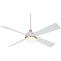 Minka - Aire F623L - WHF/SBR Orb LED 54" Ceiling Fan, Flat White