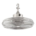 Calthorpe 20 in. Portable Brushed Nickel Ceiling Fan