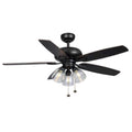 Hampton Bay Rockport 52 in. LED Matte Black Ceiling Fan