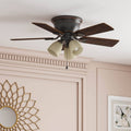Harbor Breeze Centreville 42" Oil - Rubbed Bronze Indoor Flush Mount Ceiling Fan