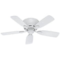 Hunter Low Profile IV 42" Ceiling Fan - White - White Blades
