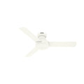 Hunter 52402 44 in. Presto Matte White Low Profile Ceiling Fan & Wall Control