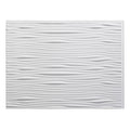 Fasade Waves Matte White 18 - Square Foot Backsplash Kit