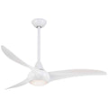 Minka Aire Light Wave 52" Ceiling Fan, White, Ceiling Fan for Home