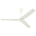 Westinghouse Industrial 56" Ceiling Fan with J - Hook Mount - White - White Steel Blades